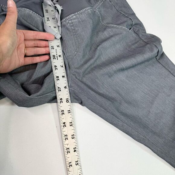Figs Technical Collection Jogger Scrub Pants Womens Size XS Gray High Waisted - Picture 3 of 9
